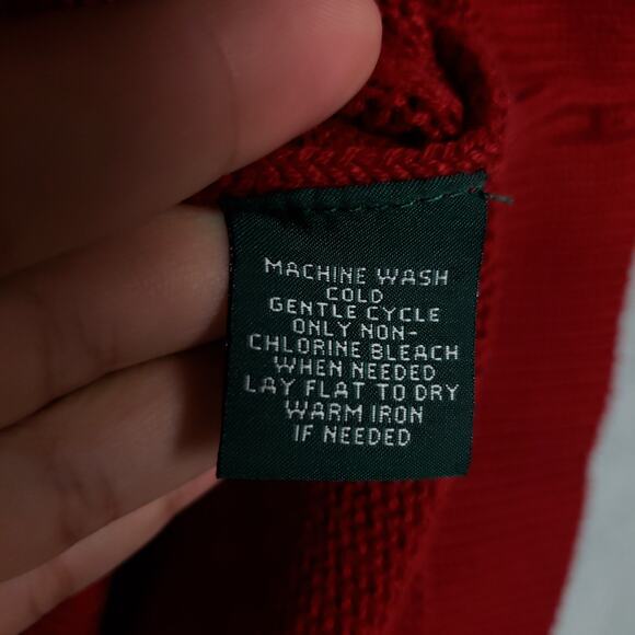 LRL Lauren Jeans Women's Pullover Sweater XL 1/4 Zip Long Sleeve Kangaroo Pocket - Picture 4 of 9